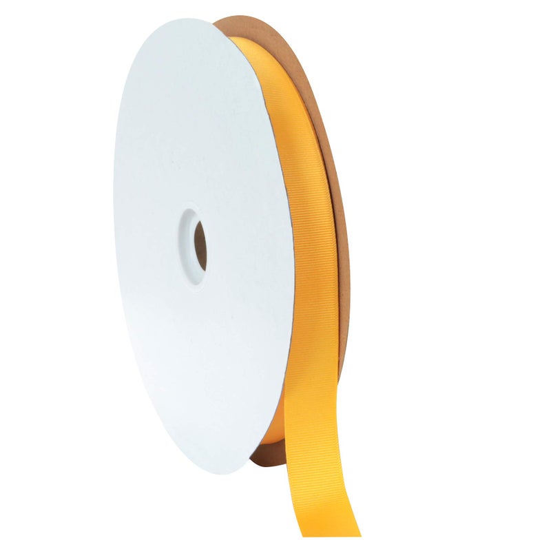 Berwick Offray 7/8" Grosgrain Ribbon, Yellow Gold, 100 Yards - Image 1